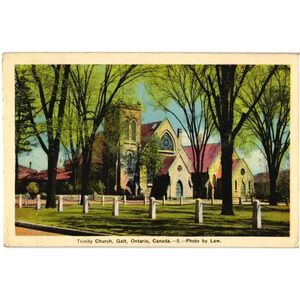 Trinity Church, Gait, Ontario Postcard
